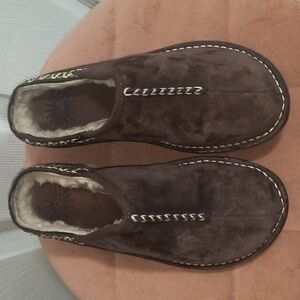 UGG Kohala Brown Suede Leather Mules Size  7